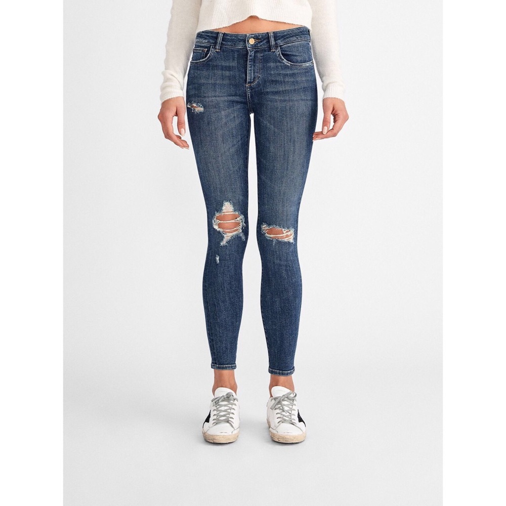 Dl1961 distressed Florence cropped jeans